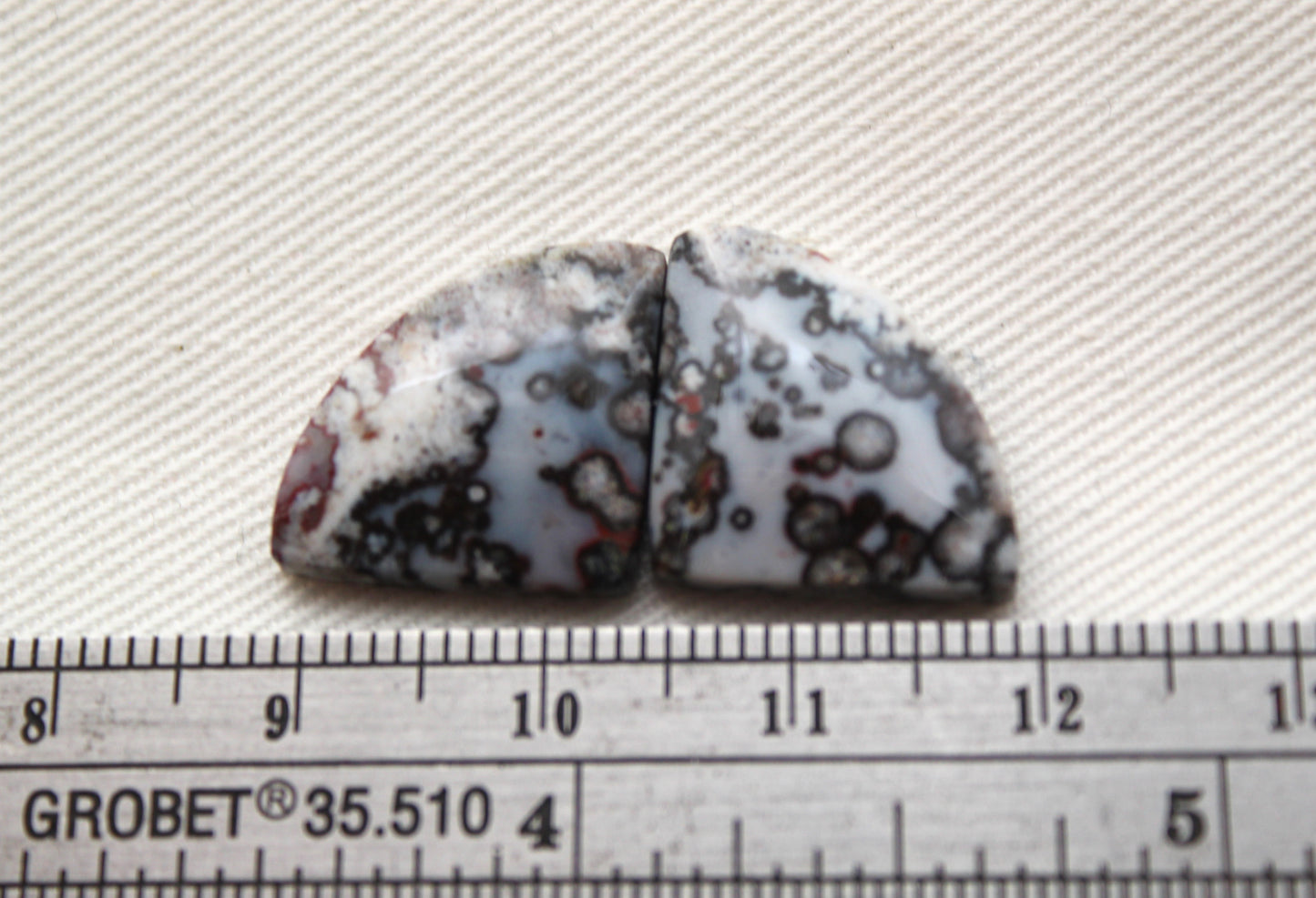 Small Purple River Jasper Cabochon Pair Gemstone