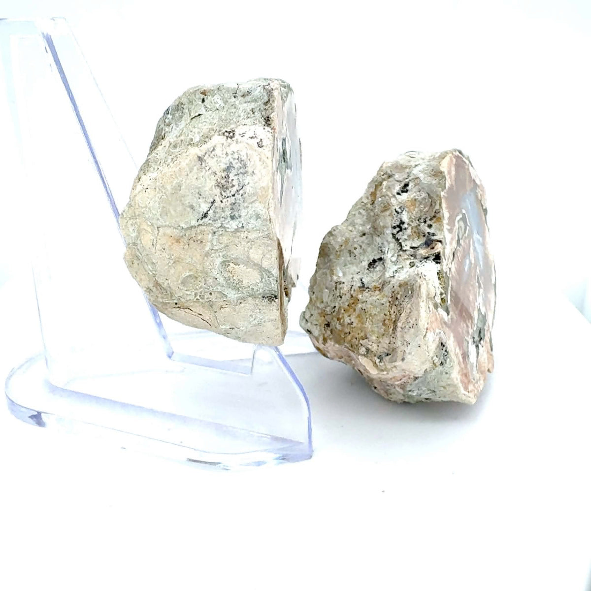 Natural Agate Nodule Mont Lyall Canada polished one face