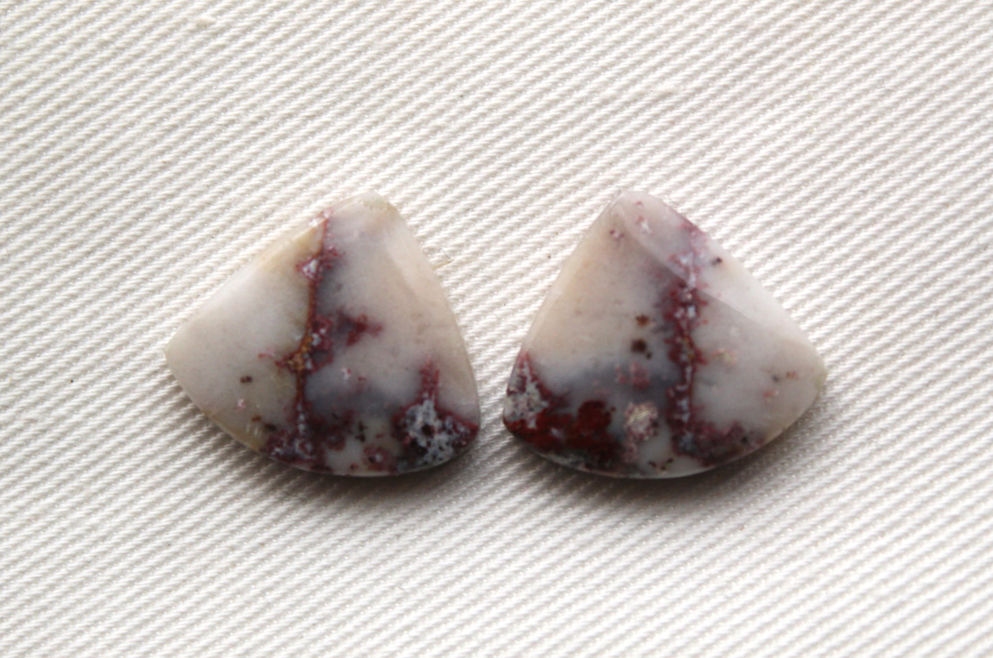 Small Purple River Jasper Cabochon Pair Gemstone