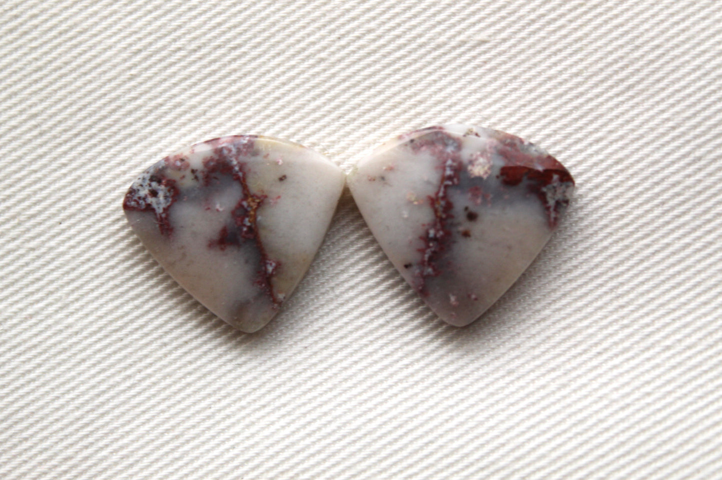 Small Purple River Jasper Cabochon Pair Gemstone