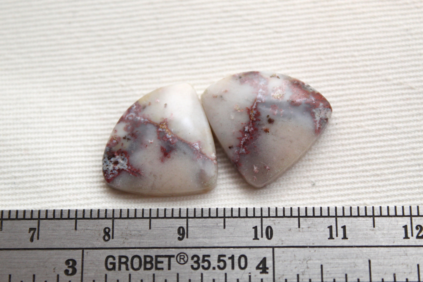 Small Purple River Jasper Cabochon Pair Gemstone