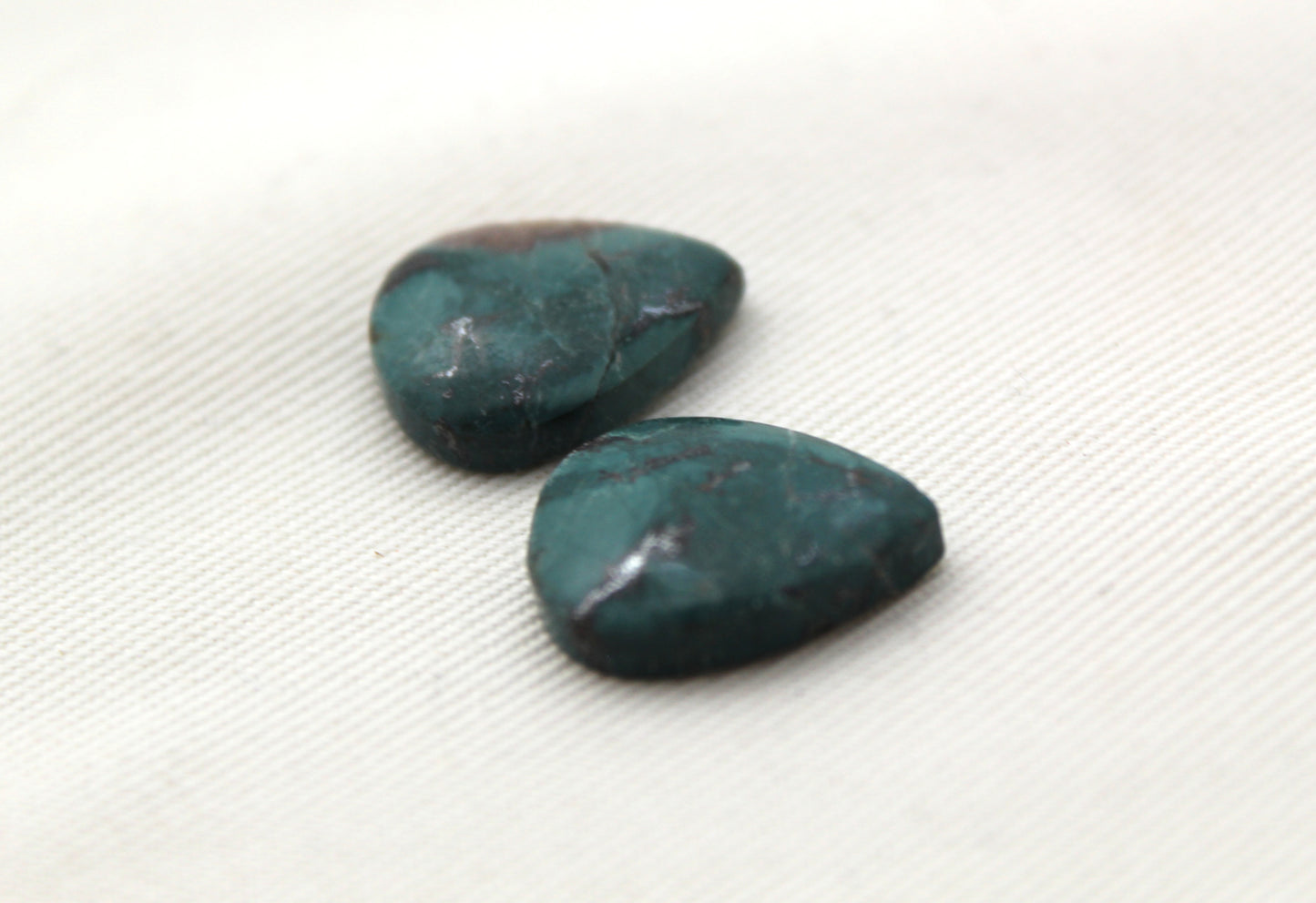 Small Neela Terra Jasper Cabochon Pair Gemstone Green