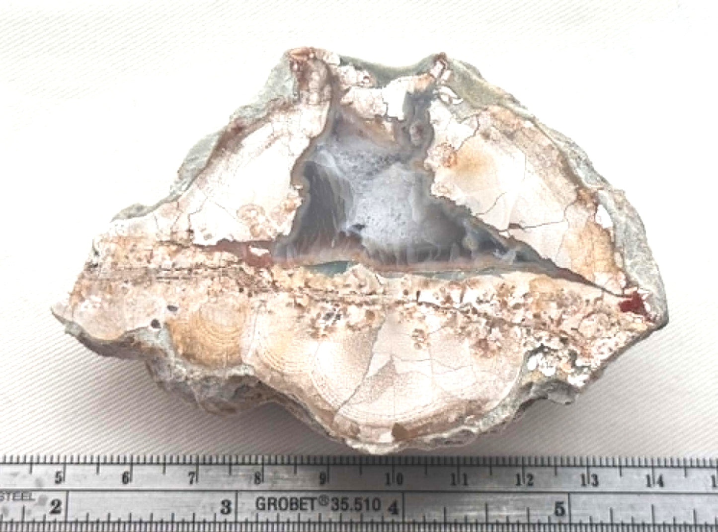 Nice Natural Agate Mont Lyall Canada Half Nodule