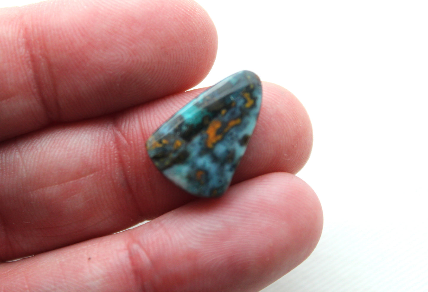 Small Chrysocolla Cabochon Blue Gemstone