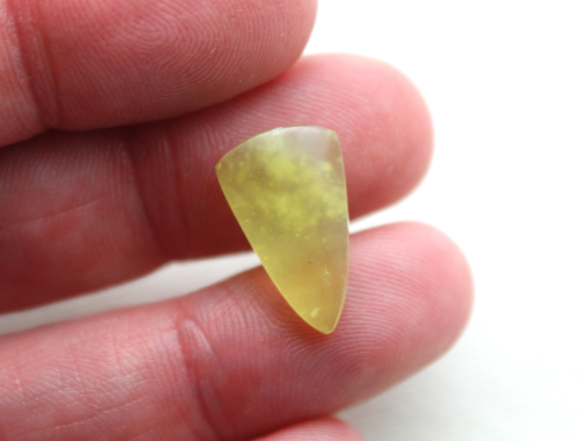 Small Vesuvianite Cabochon Pair Gemstone light green