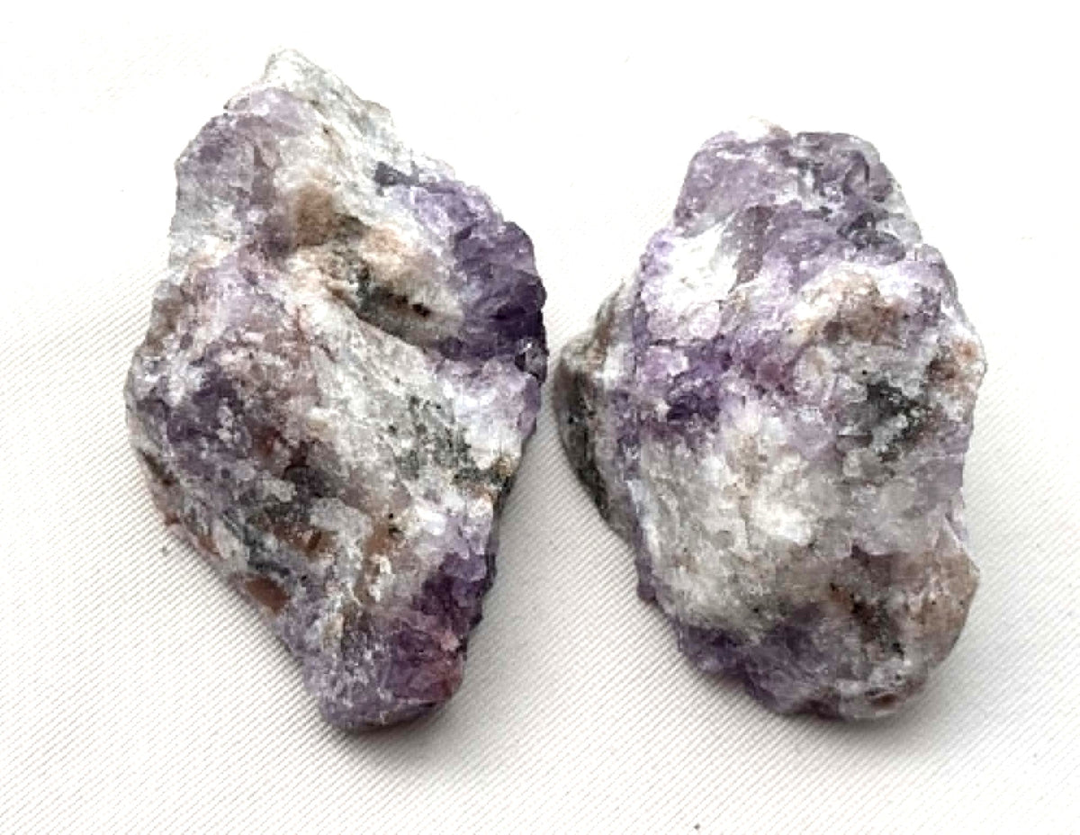 Canadian Amethyst gemstone Specimen rough crystal One face polished