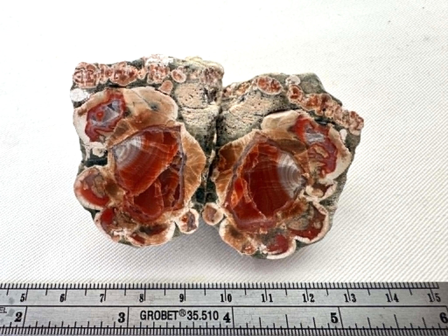 Natural Agate Nodule Mont Lyall Canada polished one face