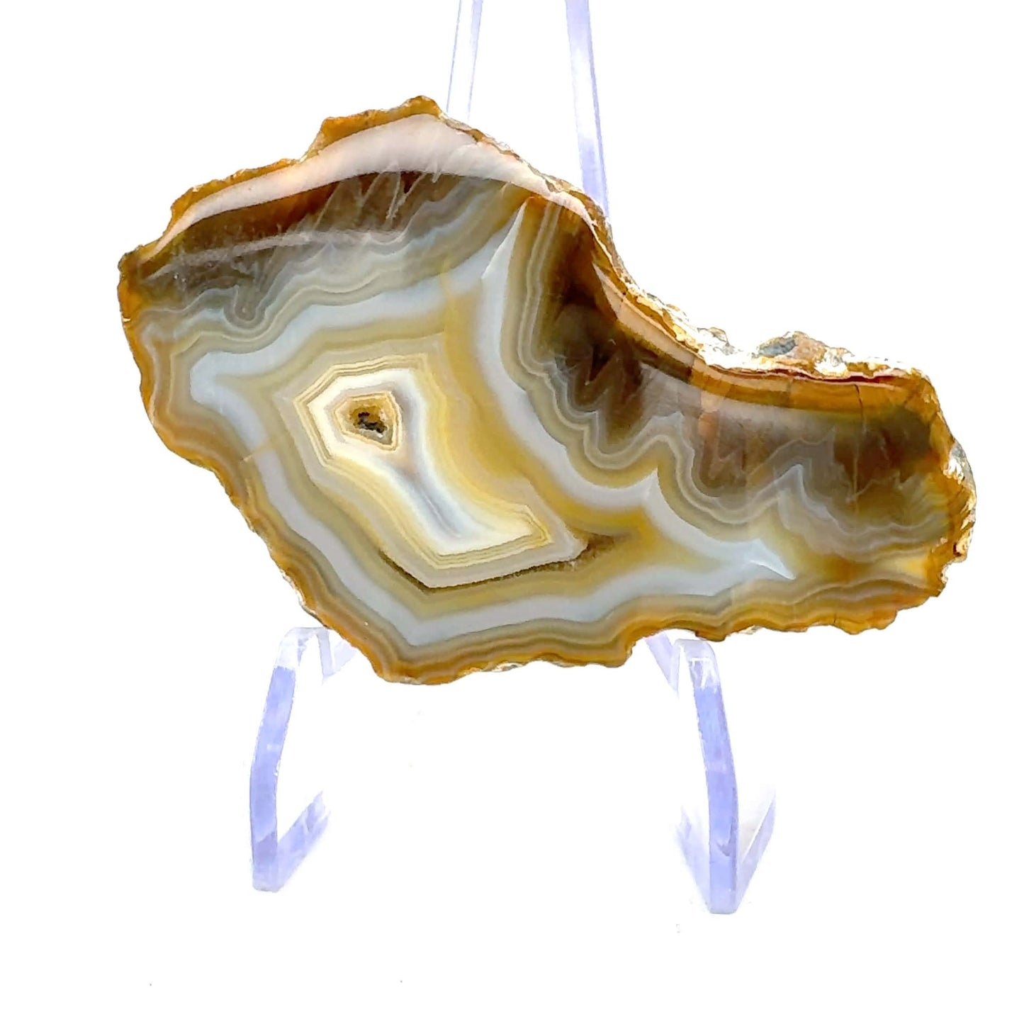 Indonesian Yellow banded Agate nodule polished (Copie)