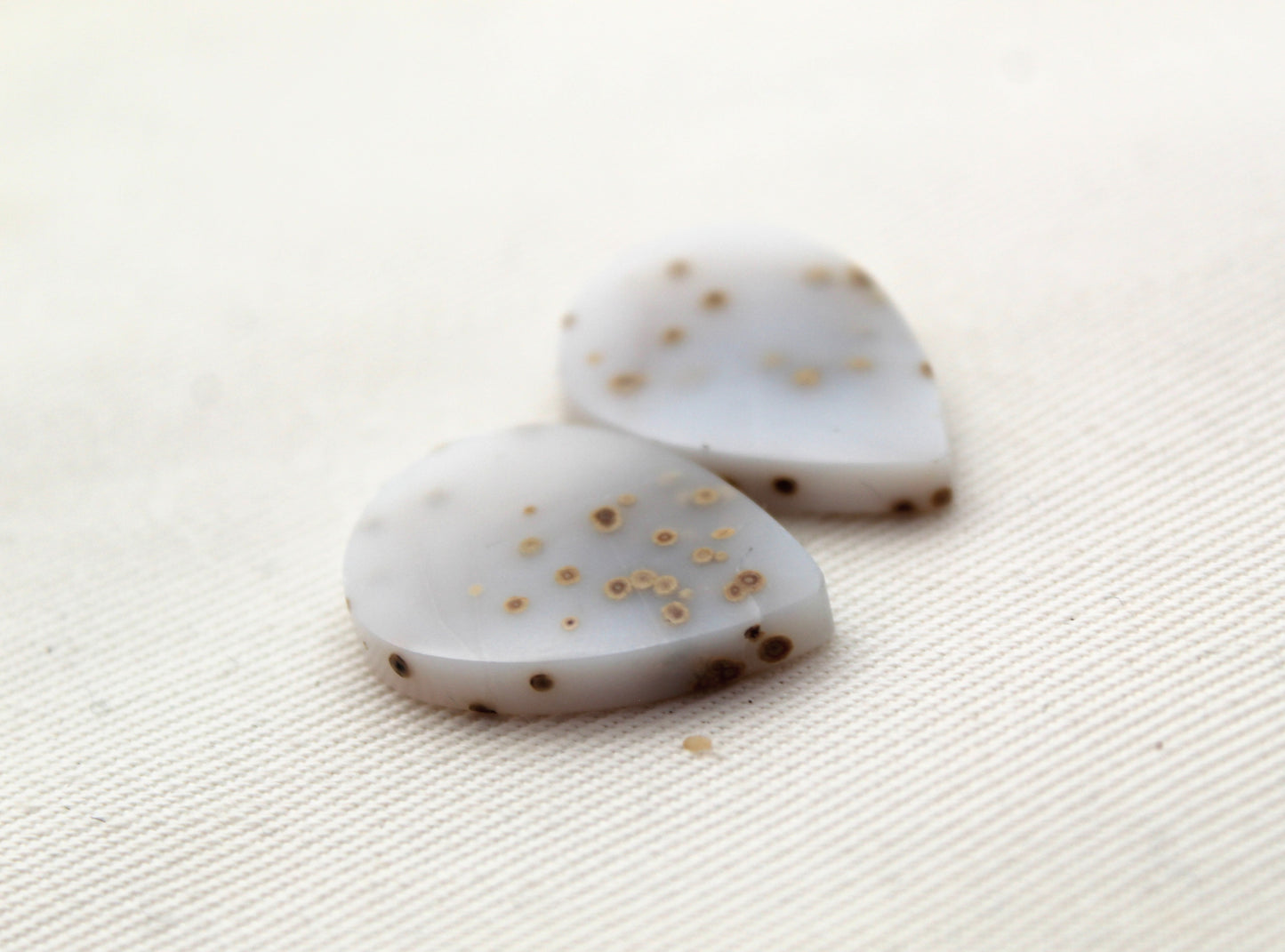 Polka Dot Agate Cabochon Gemstones Pear