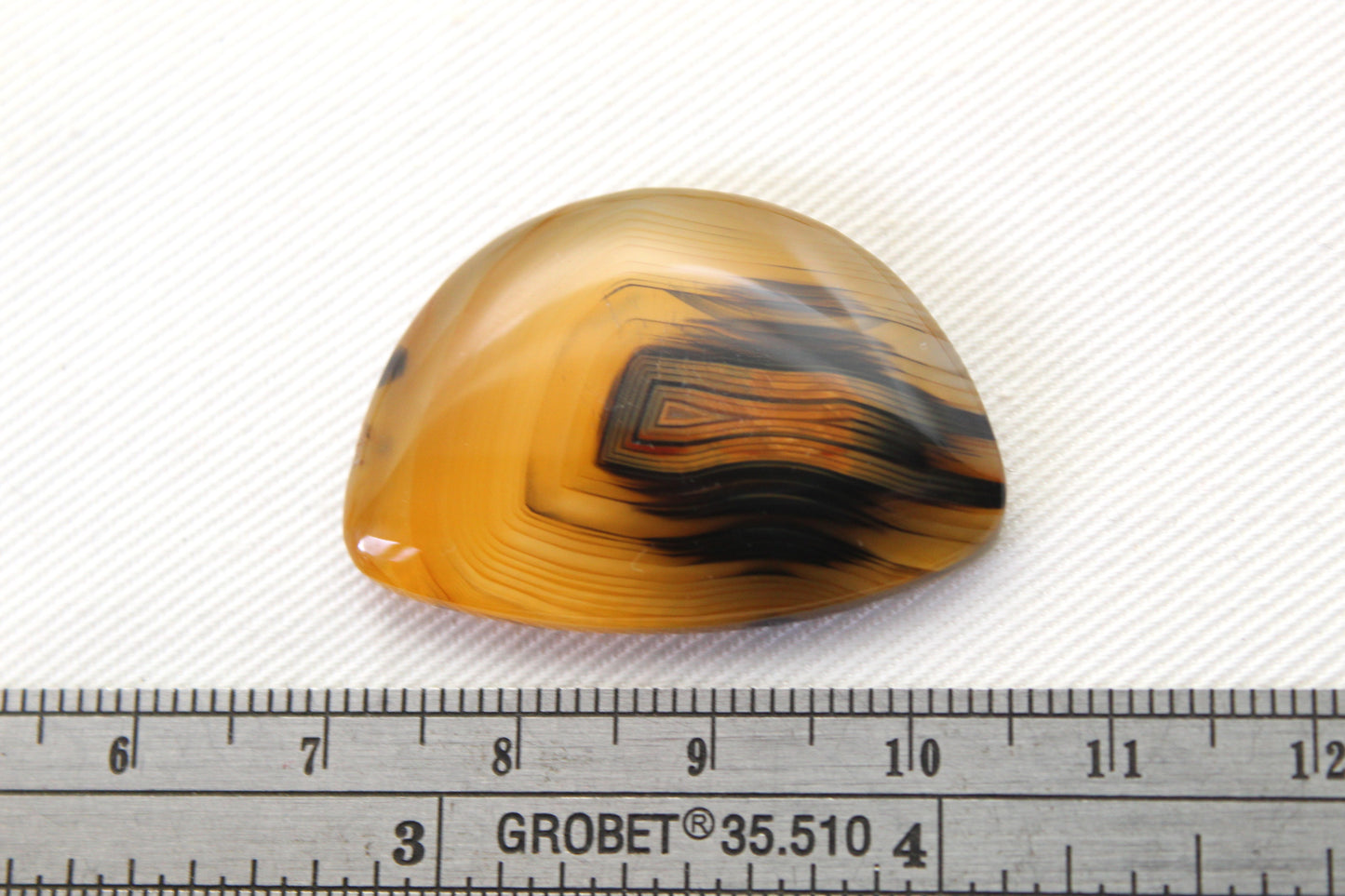Sumatra Agate Cabochon Gemstone Yellow freeform