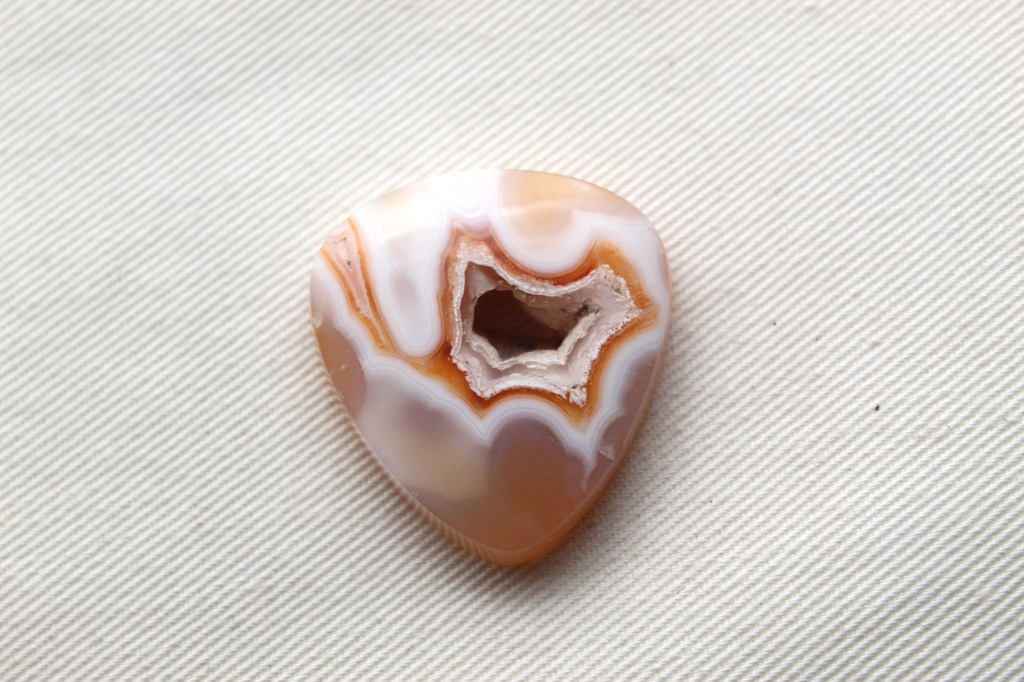 Indonesian Agate Cabochon Gemstone with druzy