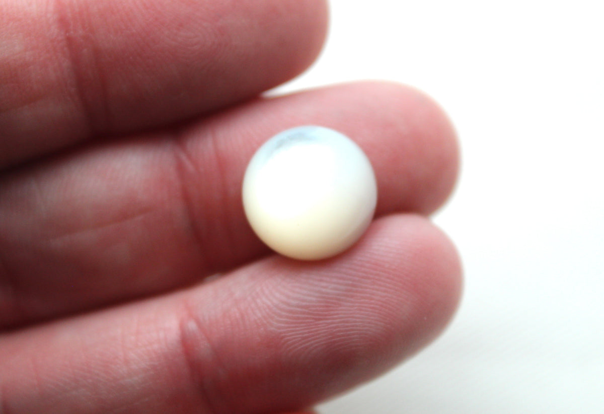DEUX cabochons Nacre Pierres gemmes rondes 10MM