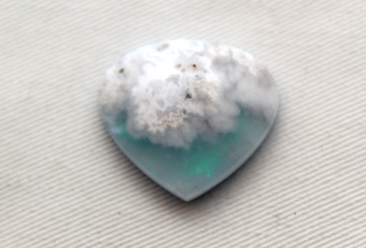Indonesian Agate Plume DOUBLET Cabochon Gemstone