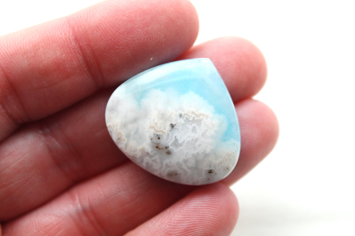 Indonesian Agate Plume DOUBLET Cabochon Gemstone