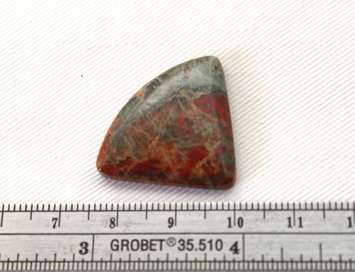 Lake Superior Red and Green Jasper Cabochon Gemstone