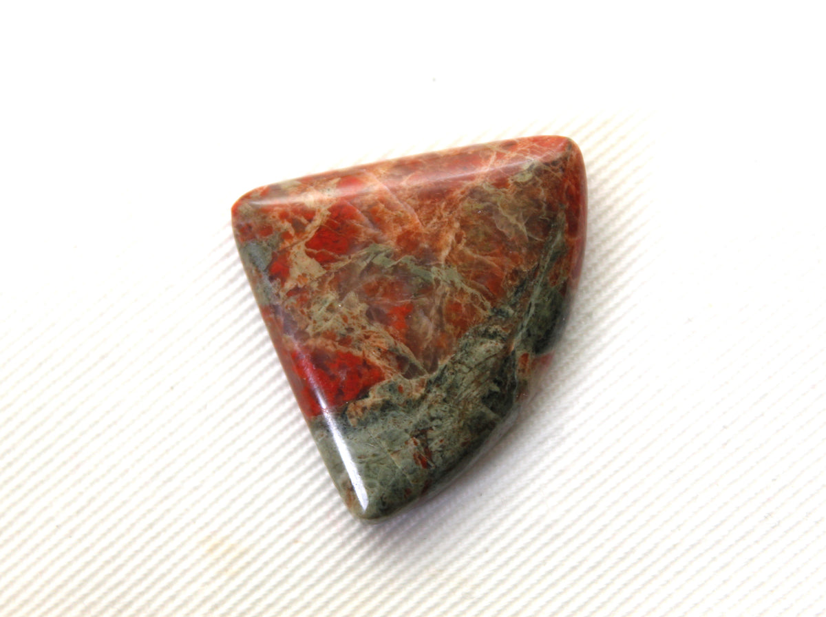 Lake Superior Red and Green Jasper Cabochon Gemstone