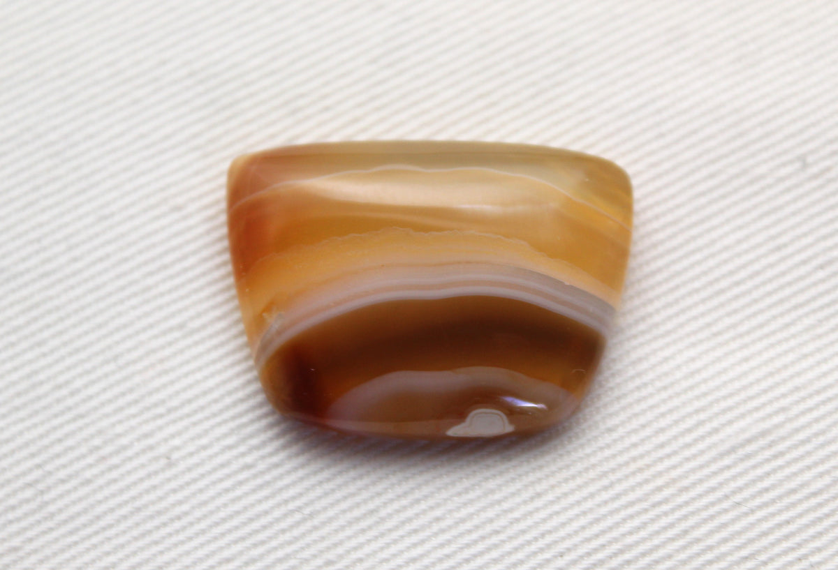 Sumatra Agate Cabochon Gemstone Yellow freeform
