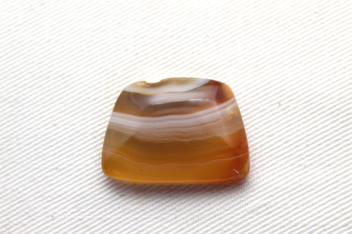 Sumatra Agate Cabochon Gemstone Yellow freeform