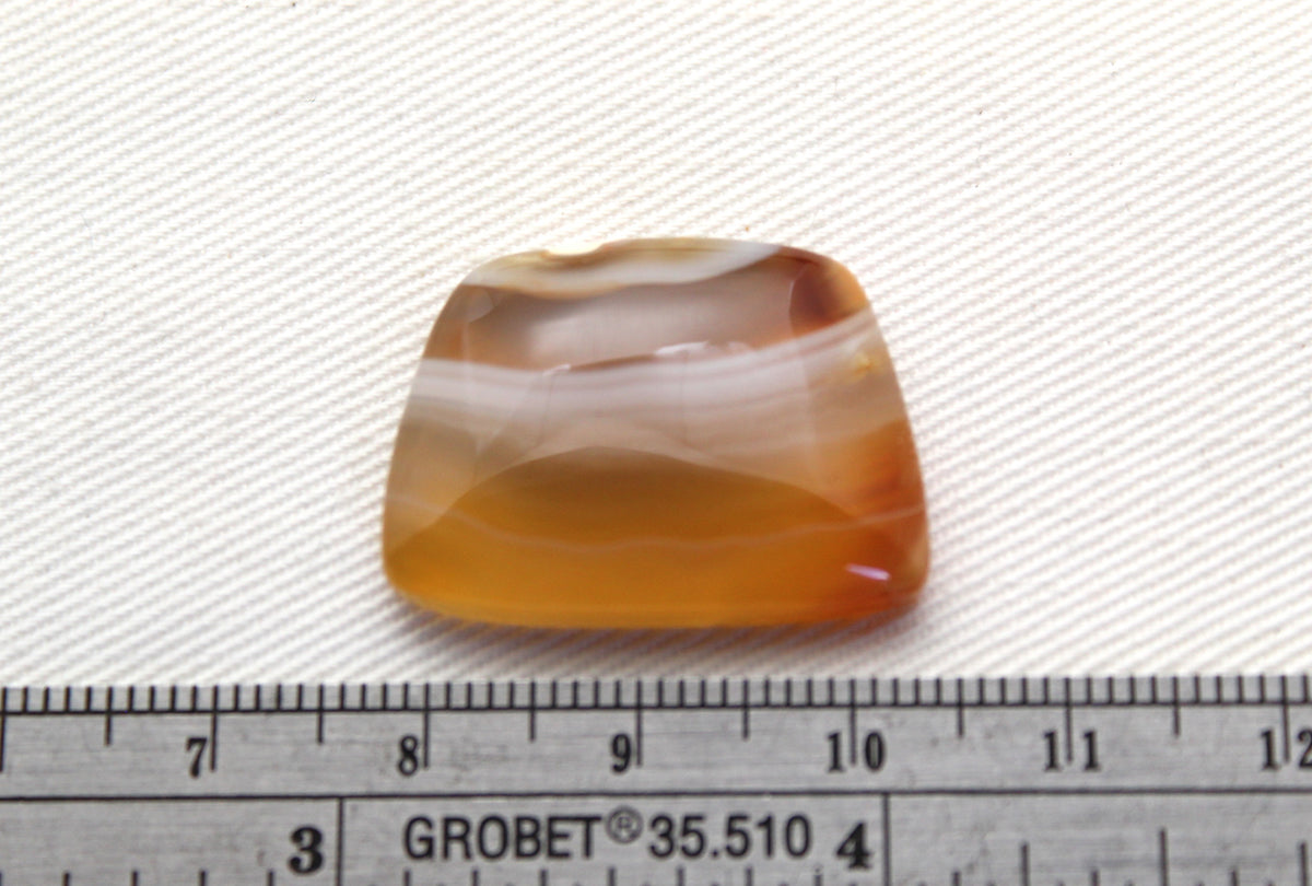 Sumatra Agate Cabochon Gemstone Yellow freeform