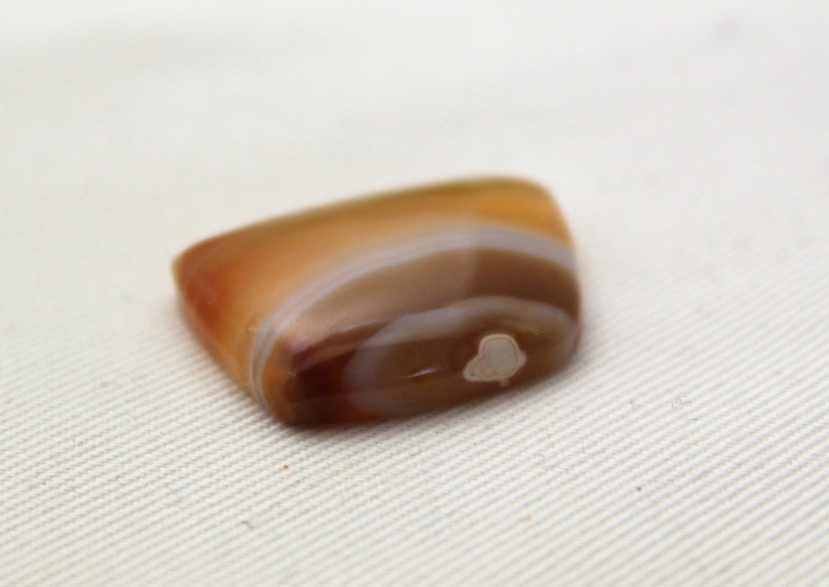 Sumatra Agate Cabochon Gemstone Yellow freeform