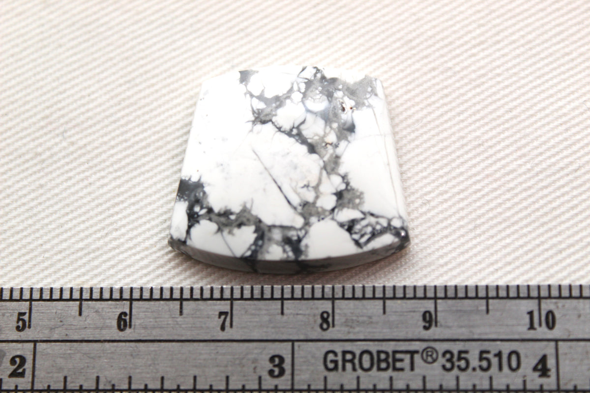 Maligano Jasper Cabochon Gemstone White grey