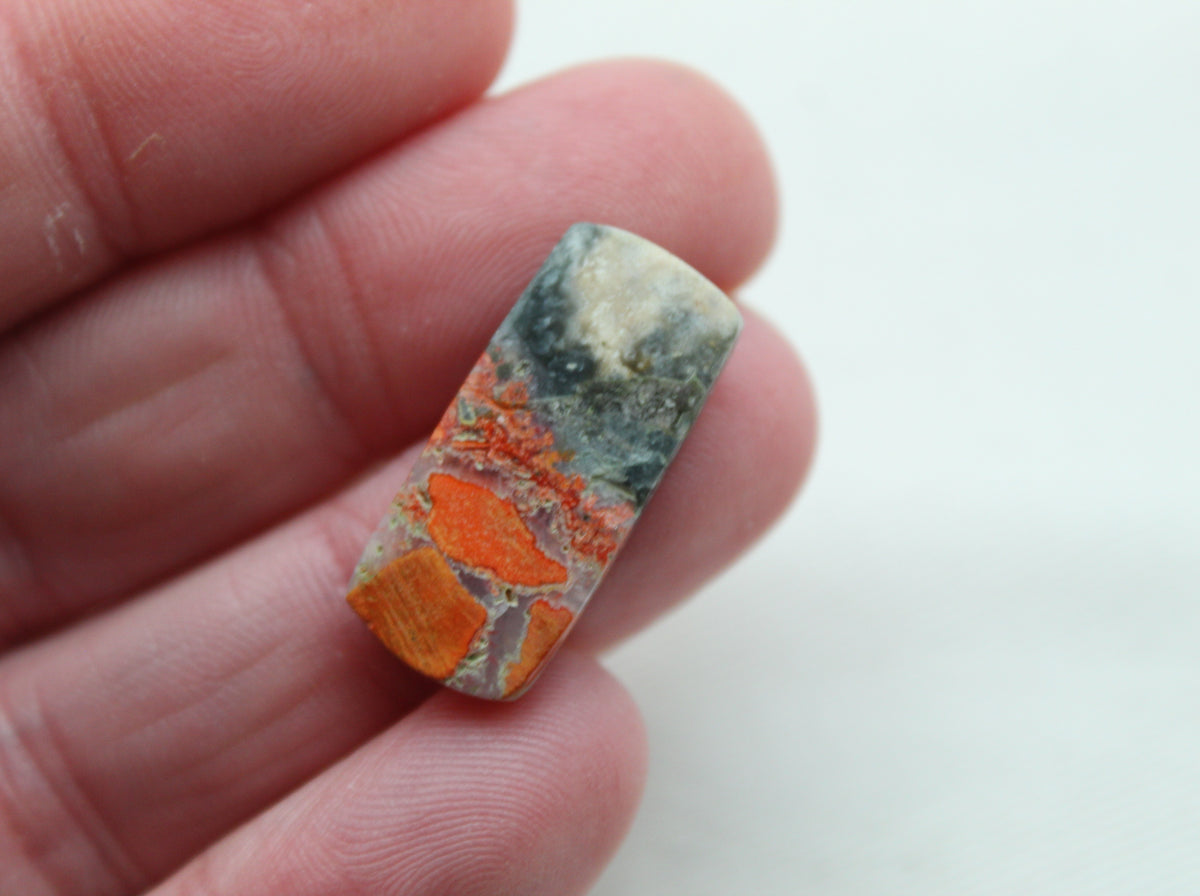 Small pair Lava Flow Jasper cabochon Gemstone