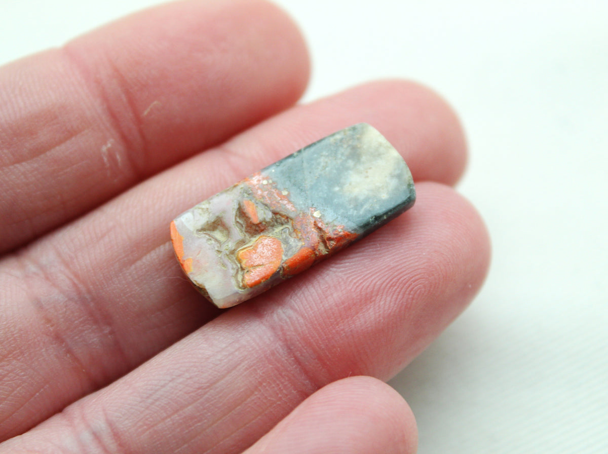 Small pair Lava Flow Jasper cabochon Gemstone