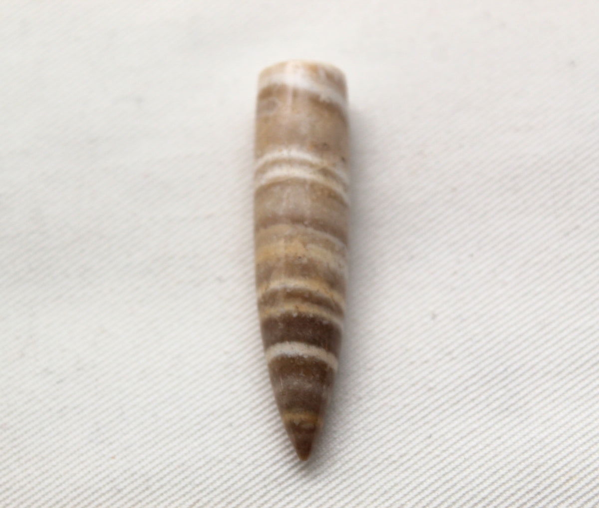 Banded beige jasper bullet Gemstone 48MM UNDRILLED