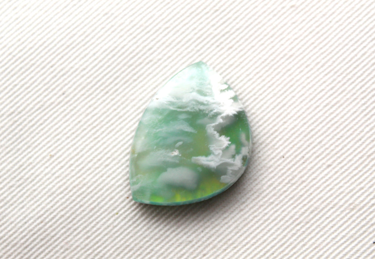 Indonesian Agate Plume DOUBLET Cabochon Gemstone