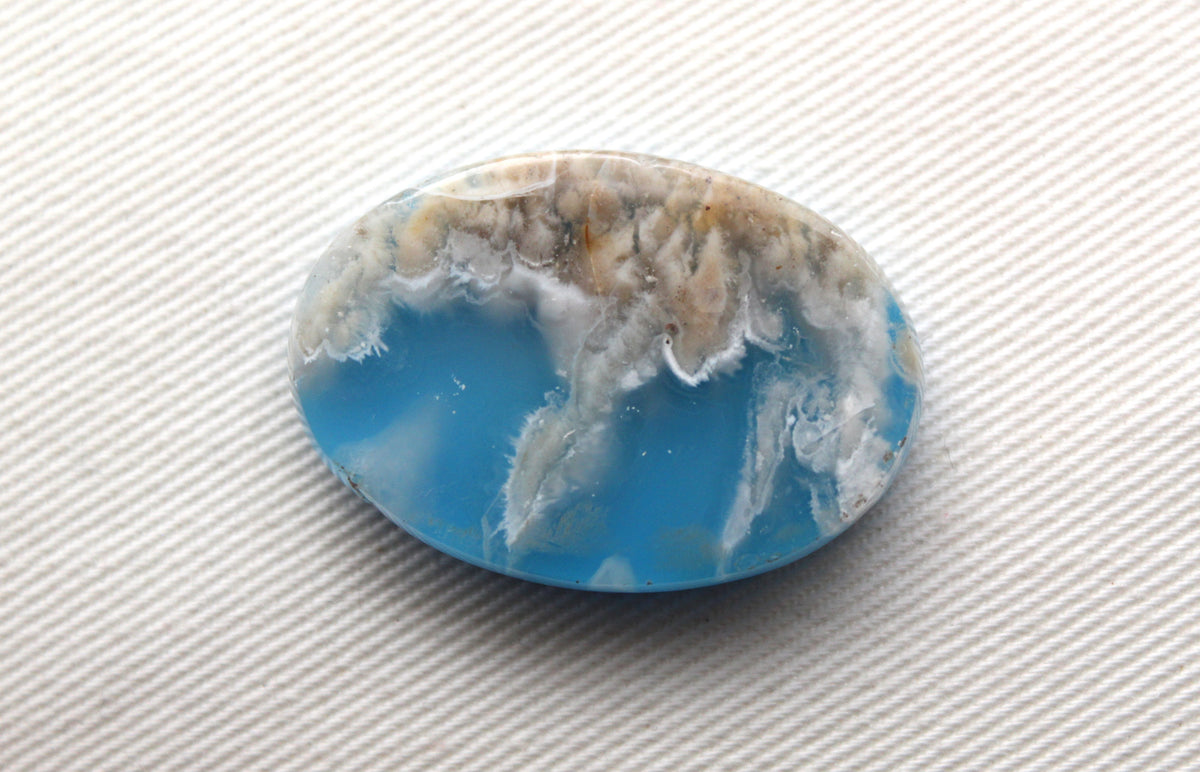 Indonesian Agate Plume DOUBLET Cabochon Gemstone