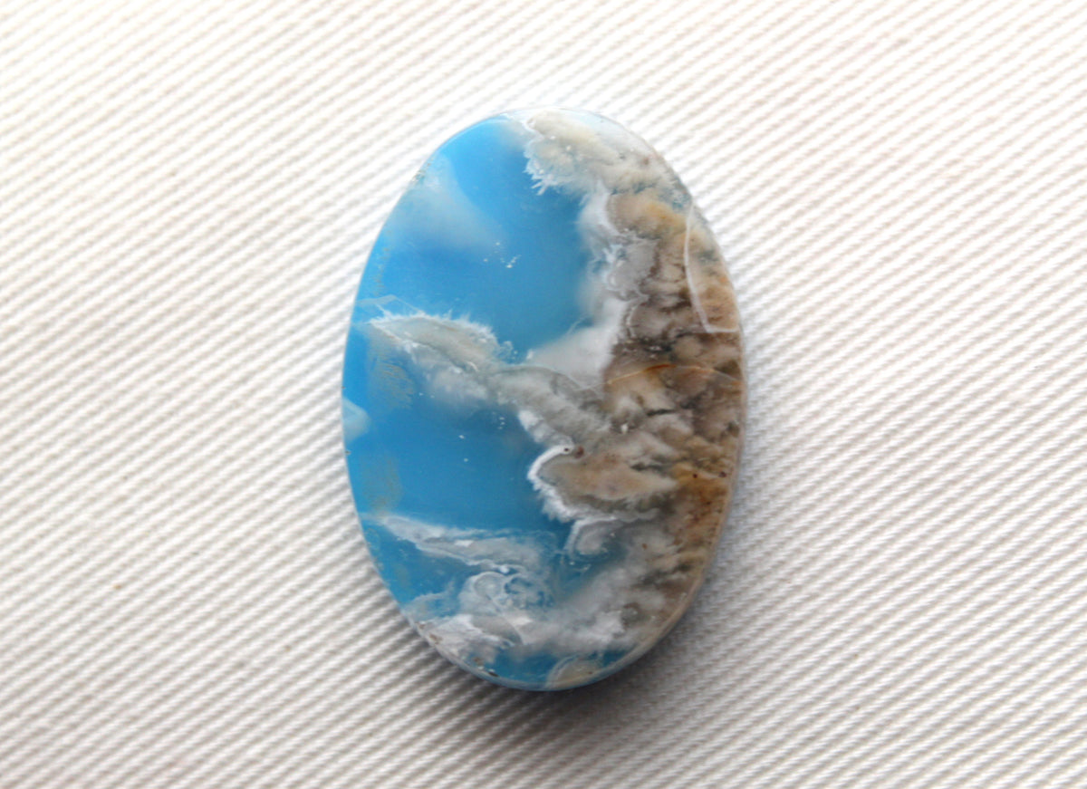 Indonesian Agate Plume DOUBLET Cabochon Gemstone