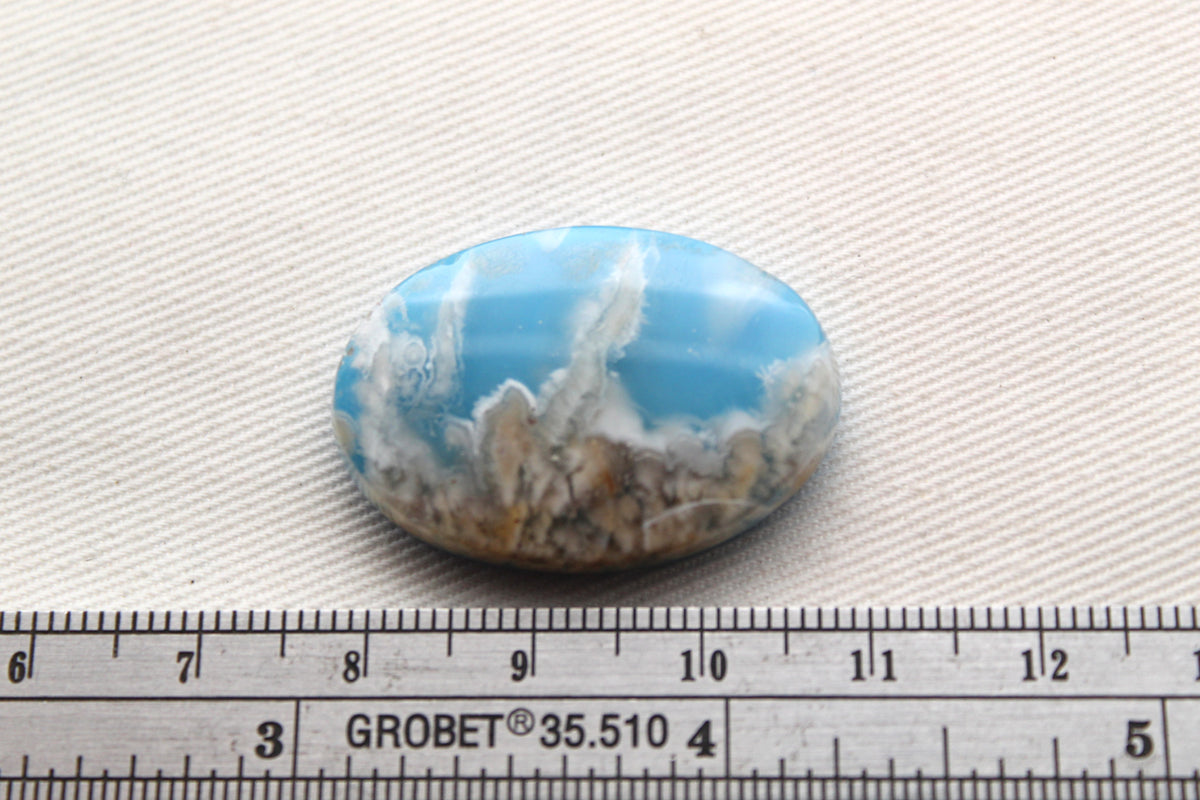 Indonesian Agate Plume DOUBLET Cabochon Gemstone