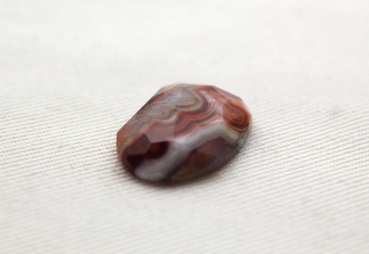 Rose cut Crazy Lace Agate Freeform Gemstone Cabochon