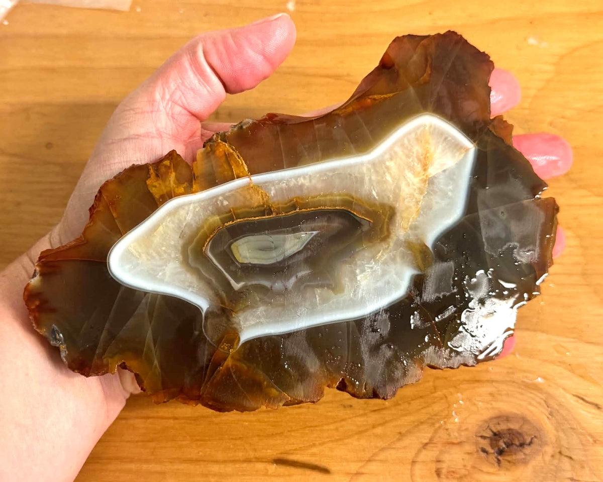 Large Sumatra Agate Natural Stone Slab
