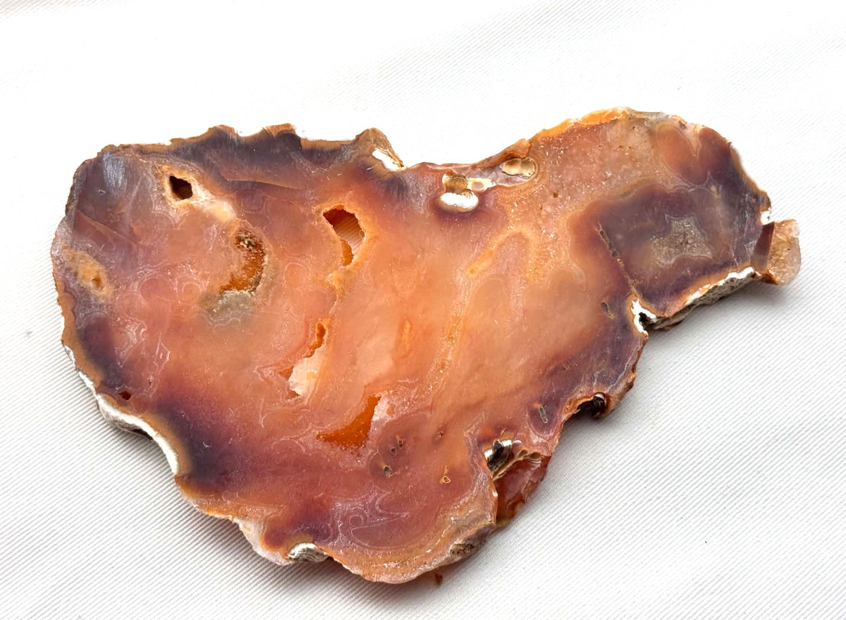 Sumatra Agate Natural Stone Slab yellow druzy