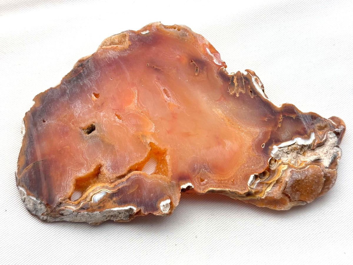 Sumatra Agate Natural Stone Slab yellow druzy