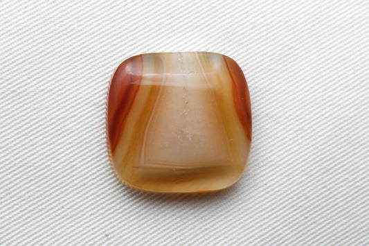 Sumatra Agate Cabochon Gemstone Yellow cushion