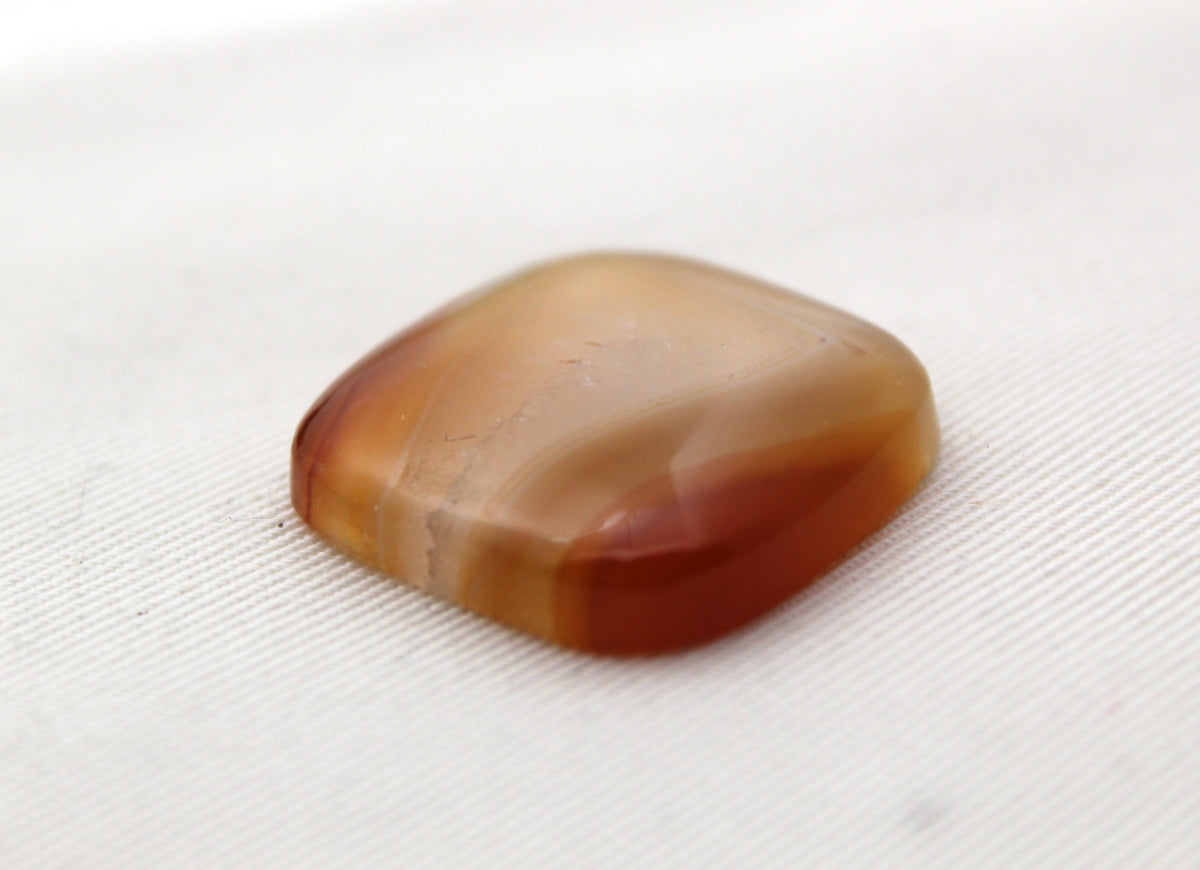 Sumatra Agate Cabochon Gemstone Yellow cushion