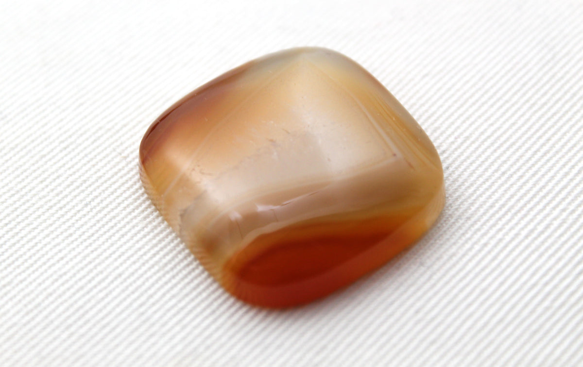 Sumatra Agate Cabochon Gemstone Yellow cushion
