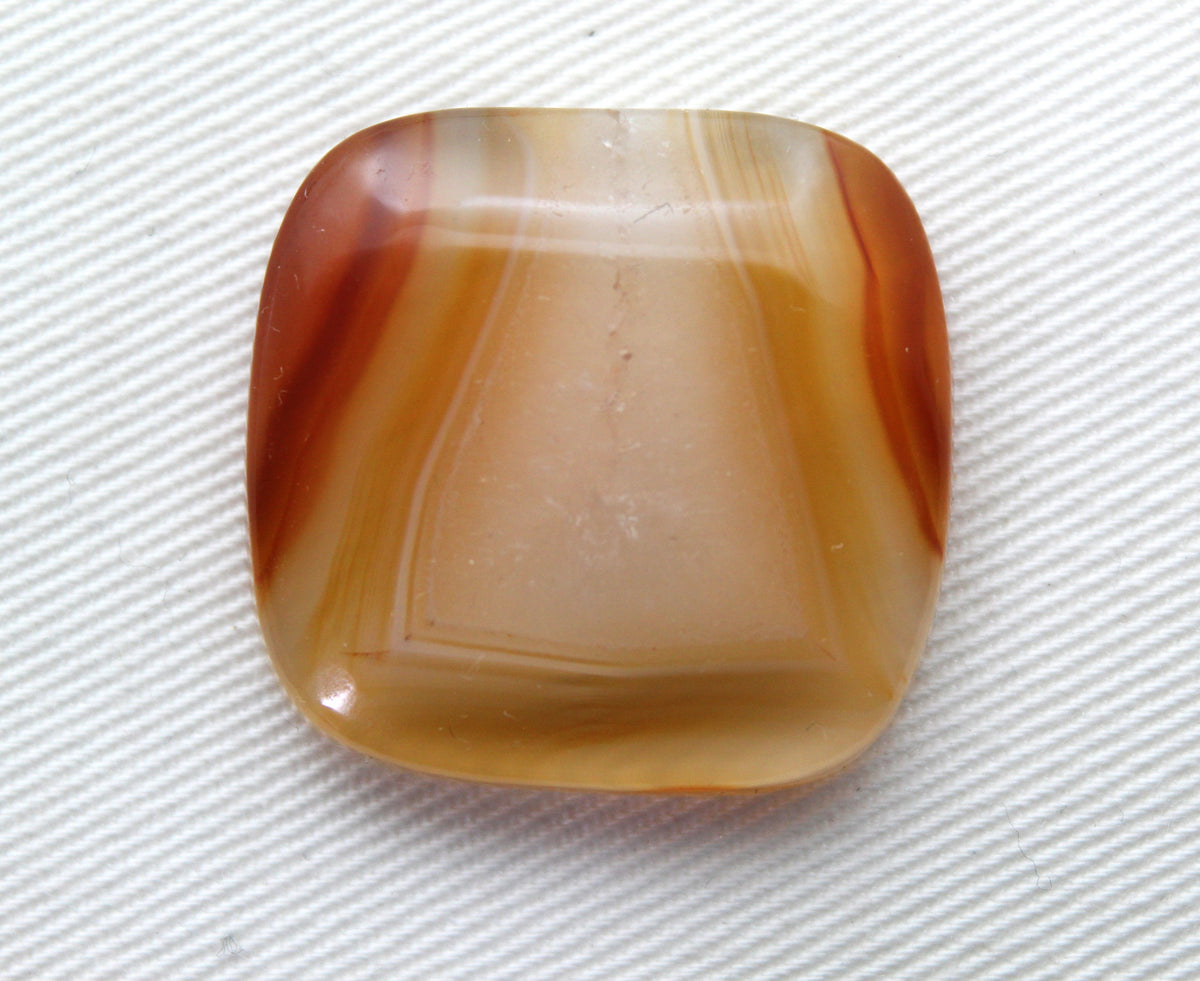 Sumatra Agate Cabochon Gemstone Yellow cushion
