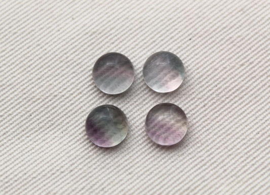 Lot de deux Cabochons en Fluorite poire 10X14 MM - DERNIERS