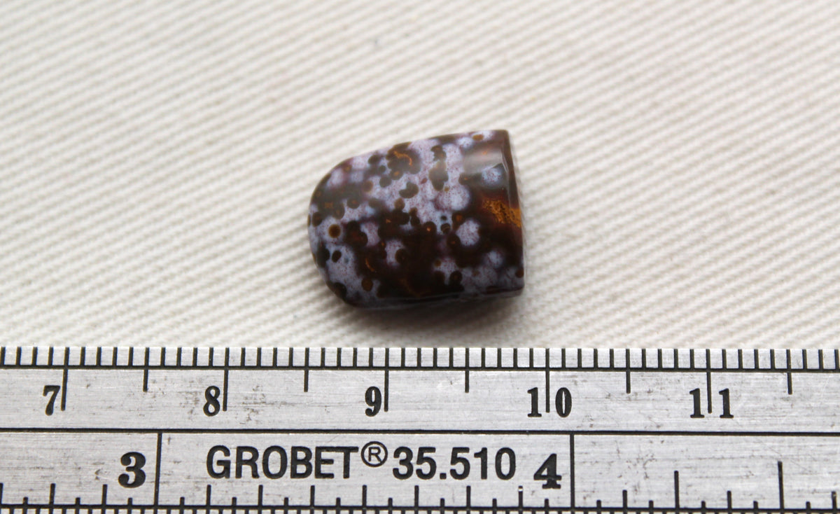 Small Arda Jasper Cabochon freeform cushion high dome