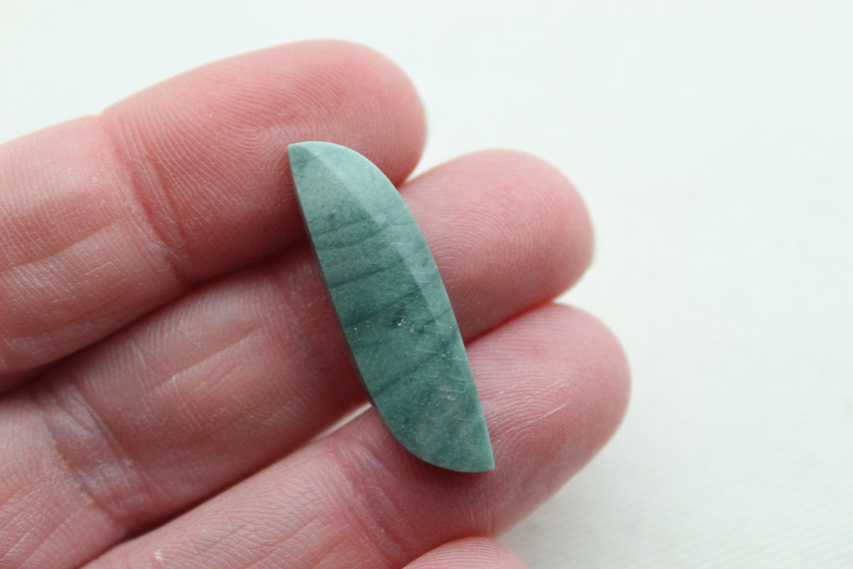 Paire de Cabochons Jaspe Impérial Gris ovale