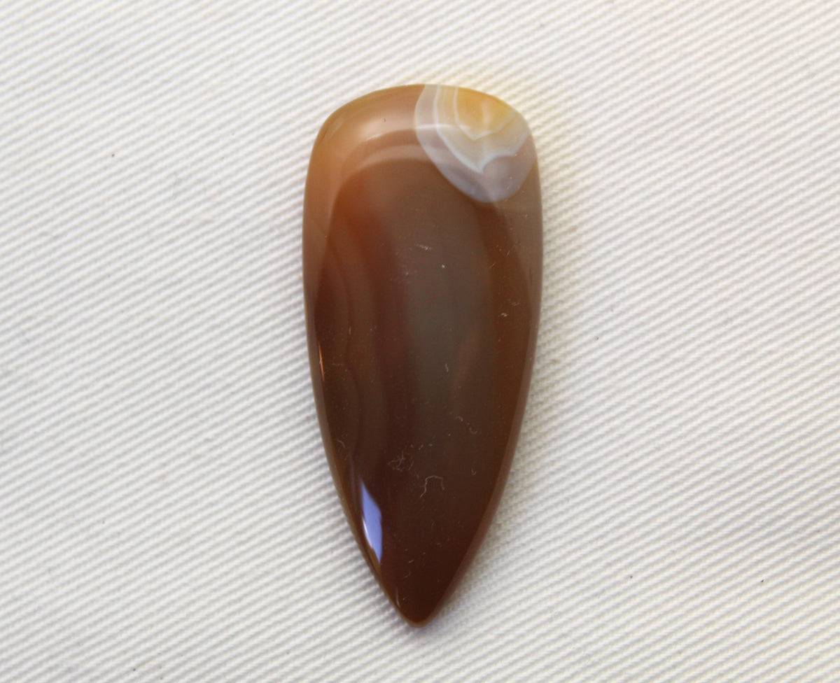Sumatra Agate Cabochon Gemstone Yellow freeform