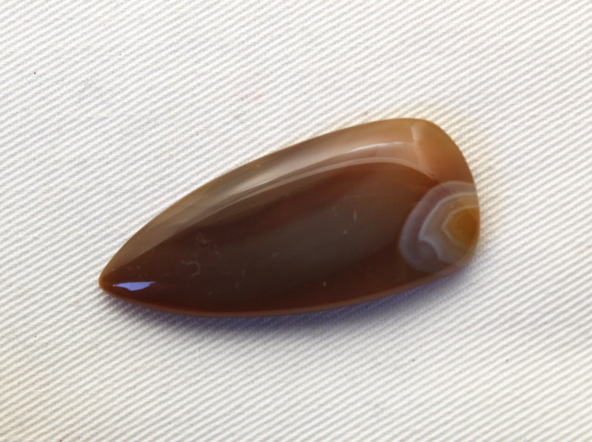 Sumatra Agate Cabochon Gemstone Yellow freeform