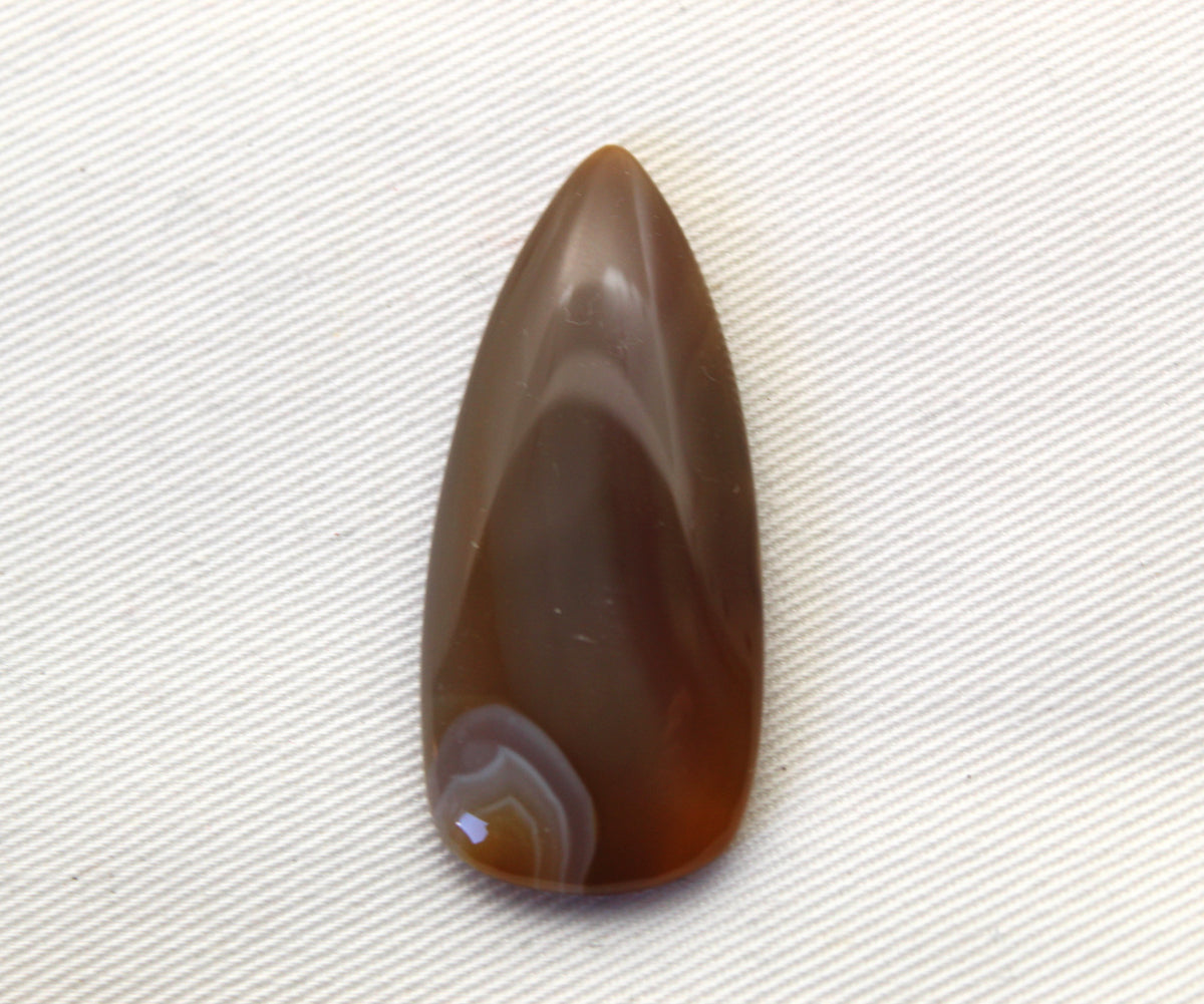 Sumatra Agate Cabochon Gemstone Yellow freeform