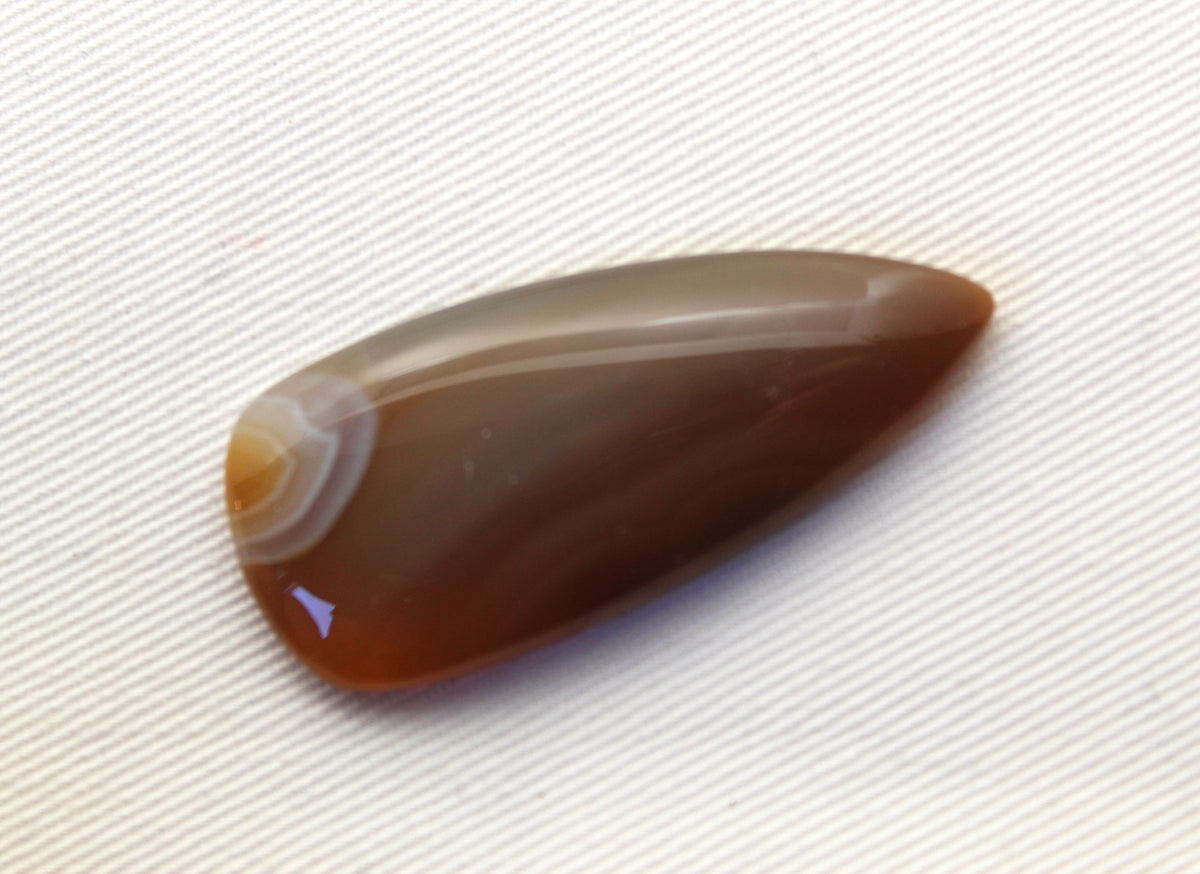 Sumatra Agate Cabochon Gemstone Yellow freeform