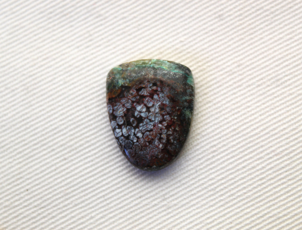 Small Chrysocolla Copper cabochon gemstone natural