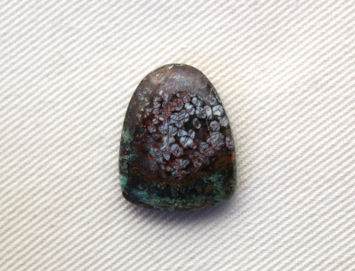Small Chrysocolla Copper cabochon gemstone natural