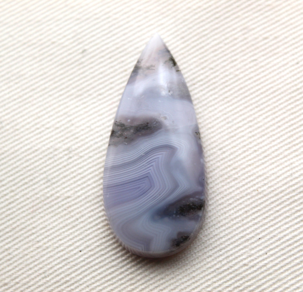 Purple Moss Agate Cabochon teardrop natural gemstone